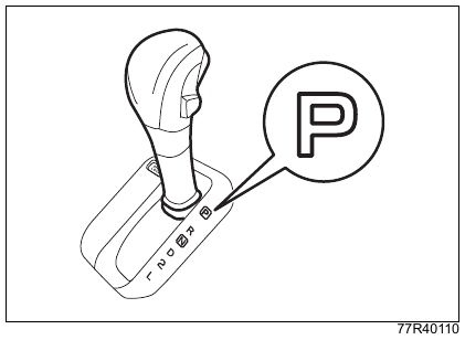 Селектор в положении P